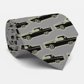 Luxe Elegant Modern Black Gold Car Stropdas (Opgerold)