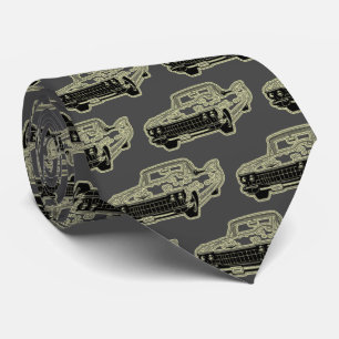 Luxe Elegant Modern Black Gold Car Stropdas