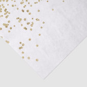 Luxe elegant modern faux Gold confetti-patroon Tissuepapier (Detail)