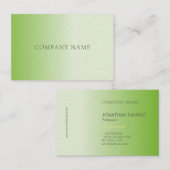Luxe Elegant Modern Ontwerp Professioneel Vlak Visitekaartje (Voorkant / Achterkant)