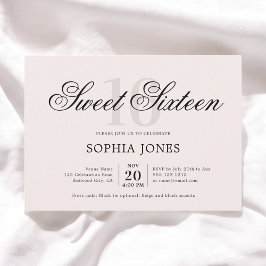 Luxe Elegant Roze Zoet 16 Kaart