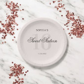 Luxe Elegant Roze Zoet 16 Papieren Bordje