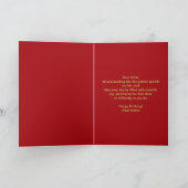 Luxe Elegant Ruby Rood en Goud 60e Verjaardag Kaart (Binnen)