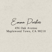 Luxe Elegant Script Eenvoudig Zelfinktende Stempel