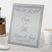 Luxe, elegant Silborder-lijst op maat Reclamebord Met Voetstuk (Insitu)