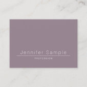 Luxe Elegant Sleek Modern Salon Plain Trendy Visitekaartje (Voorkant)