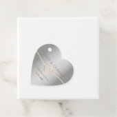 Luxe Elegant Zilveren Bruiloft Dank u Bedankjes Labels (In situ)