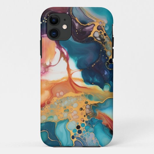Luxe Elegante Abstracte Marmer Mooie Case-Mate iPhone Case (Achterkant)
