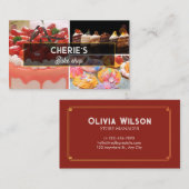 Luxe Elegante Bakkerij & Pastry Visitekaartje (Voorkant / Achterkant)