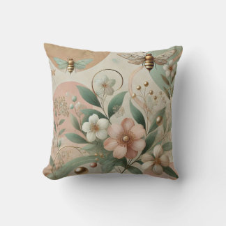 Luxe elegante bloemen kussen