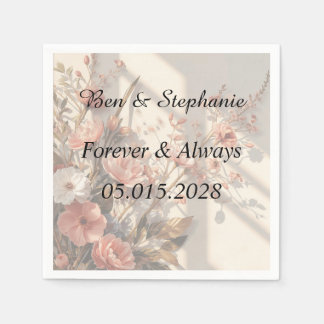 Luxe Elegante Botanische Trouwservet Servet