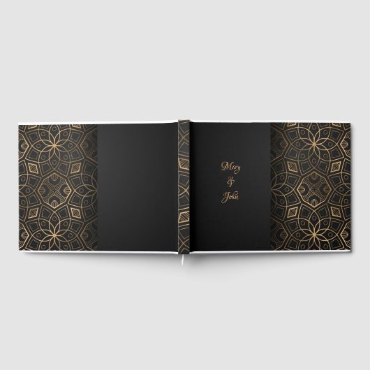 Luxe elegante bruiloft gastenboek (Volledig)