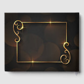 Luxe elegante bruiloft gastenboek (Achterkant)