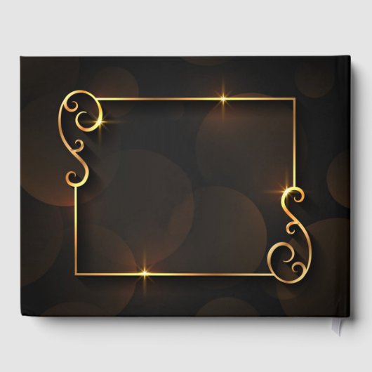 Luxe elegante bruiloft gastenboek (Achterkant)