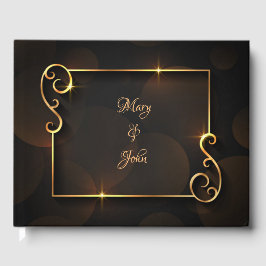 Luxe elegante bruiloft gastenboek