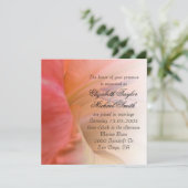 Luxe Elegante Hibiscus Lente Bruiloft Uitnodigen Kaart (Staand voorkant)