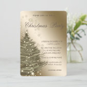 Luxe elegante kerstboom, kerstfeest kaart (Staand voorkant)
