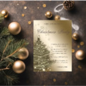 Luxe elegante kerstboom, kerstfeest kaart