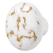 Luxe elegante Marmer goud modern design Keramische Knop (Rechts)