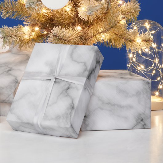 Luxe elegante marmer wrapping Paper Cadeaupapier (Feestdagen)
