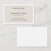 Luxe elegante, minimale ontwerpprijs Moderne rendy Visitekaartje (Voorkant / Achterkant)