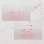 Luxe Elegante Minimalistische Sjabloon Modern Linn Visitekaartje (Voorkant / Achterkant)