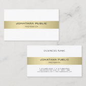 Luxe elegante moderne, stijlvolle vormgeving met h visitekaartje (Voorkant / Achterkant)