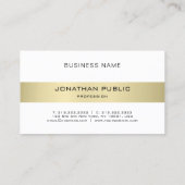 Luxe elegante moderne, stijlvolle vormgeving met h visitekaartje (Achterkant)