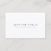 Luxe elegante, moderne, stijlvolle vormgeving visitekaartje (Voorkant)