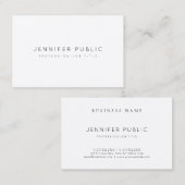 Luxe elegante, moderne, stijlvolle vormgeving visitekaartje (Voorkant / Achterkant)