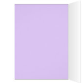 Luxe Elegante Paarse Bloemenwervelingen Dank u kaa (Binnen (Links))