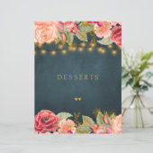 Luxe elegante scheidingsblad voor kookboek in navy (Staand voorkant)