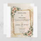 Luxe Elegante Tuin Bloemen Huwelijk Save The Date (Voorkant / Achterkant)