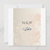 Luxe Elegante Tuin Bloemen Huwelijk Save The Date (Achterkant)