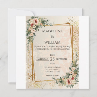 Luxe Elegante Tuin Bloemen Huwelijk Save The Date