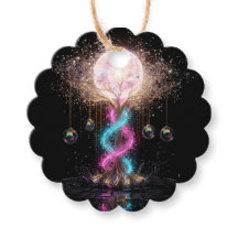 Luxe elektrische neon bloemenslinger geschenklabel