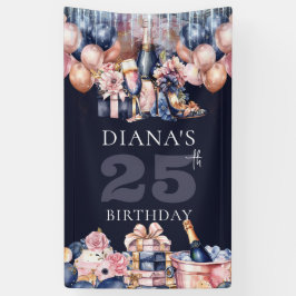 Luxe elk jaar verjaardag gepersonaliseerd spandoek