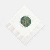 Luxe Emerald Waszegel Servet – Ierse Claddagh (Hoek)