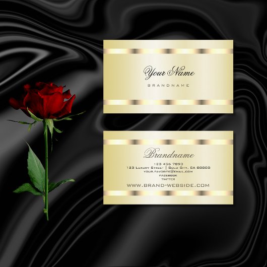 Luxe en elegant Gold Effect Design Professional Visitekaartje