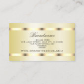 Luxe en elegant Gold Effect Design Professional Visitekaartje (Achterkant)