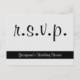 Luxe en Elegante "r.s.v.p." Briefkaart