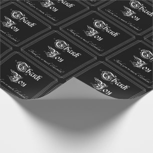 Luxe en opwindend papier met "bedankt"