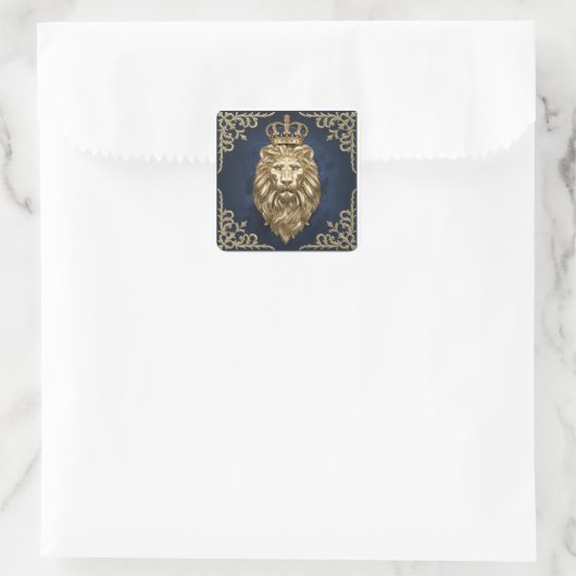 Luxe en sophisticatie vierkante sticker (Tas)