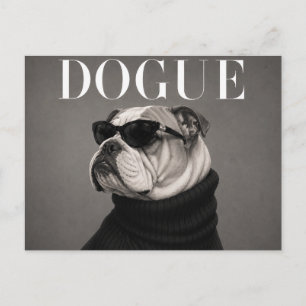 Luxe Engelse Bulldog Hond Portret Briefkaart