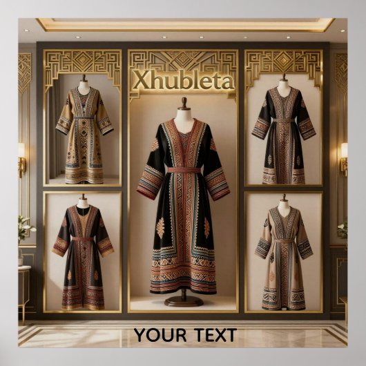 Luxe Erfgoed: De Heilige Geometrie van Xhubleta Poster (Voorkant)