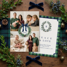 Luxe erfgoed multi-foto krans Kerstmis