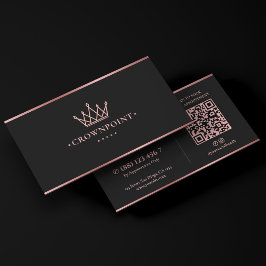 Luxe Estheetician Schoonheidsspecialiste Kroon Ros Visitekaartje
