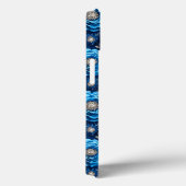 Luxe Esthetisch Blauw Bloem Romantisch Botanisch Case-Mate iPhone Case (Achterkant / Rechts)