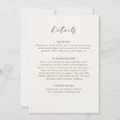 Luxe esthetische geometrische Mandala bruiloft Kaart (Achterkant)