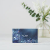 Luxe etherische Abstracte bloemengoud Lijst Visitekaartje (Staand voorkant)